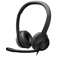 Logitech H390 Wired Headset with Noise Cancelling Microphone - Black