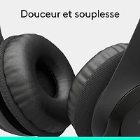 Logitech H390 Wired Headset with Noise Cancelling Microphone - Black