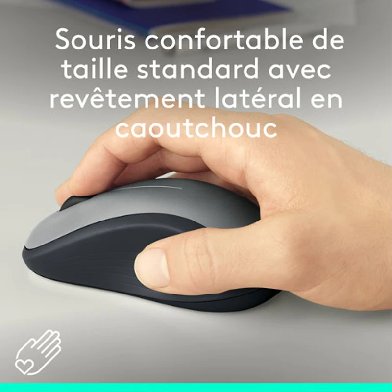 Souris ambidextre sans fil M310 de Logitech - Argenté