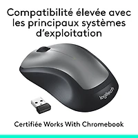 Souris ambidextre sans fil M310 de Logitech - Argenté