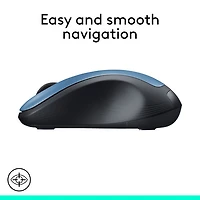 Souris ambidextre sans fil M310 de Logitech - Bleu paon