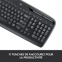 Ensemble avec clavier et souris sans fil MK320 de Logitech