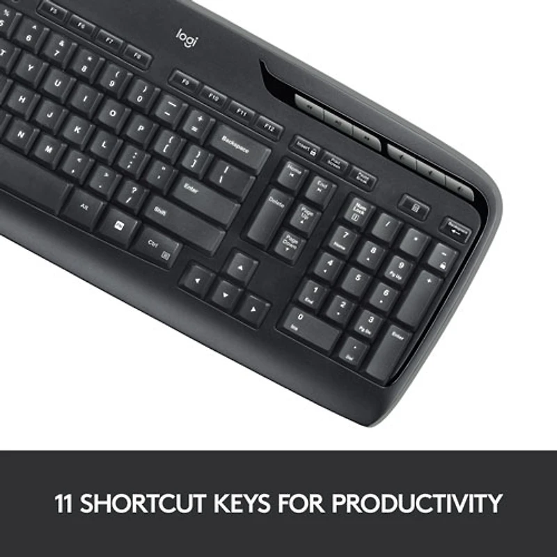 Ensemble avec clavier et souris sans fil MK320 de Logitech - Français
