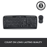 Ensemble avec clavier et souris sans fil MK320 de Logitech - Français