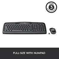 Ensemble avec clavier et souris sans fil MK320 de Logitech - Français