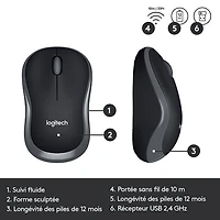Ensemble avec clavier et souris sans fil MK320 de Logitech - Français