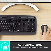 Ensemble avec clavier et souris sans fil MK320 de Logitech - Français