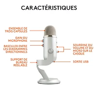 Blue Microphones Yeti USB Microphone - Silver