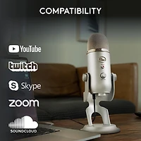 Blue Microphones Yeti USB Microphone - Silver