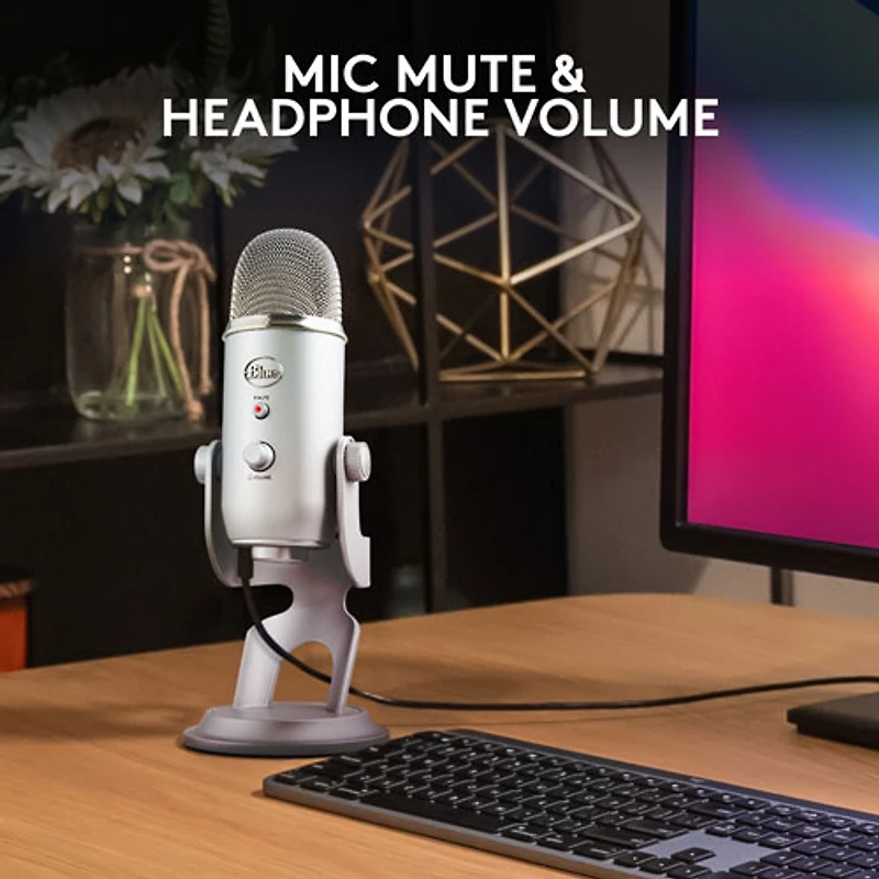 Blue Microphones Yeti USB Microphone - Silver