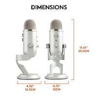 Blue Microphones Yeti USB Microphone - Silver