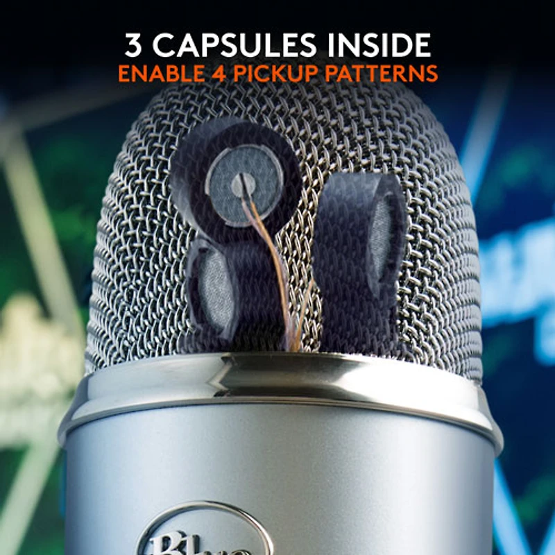 Blue Microphones Yeti USB Microphone - Silver