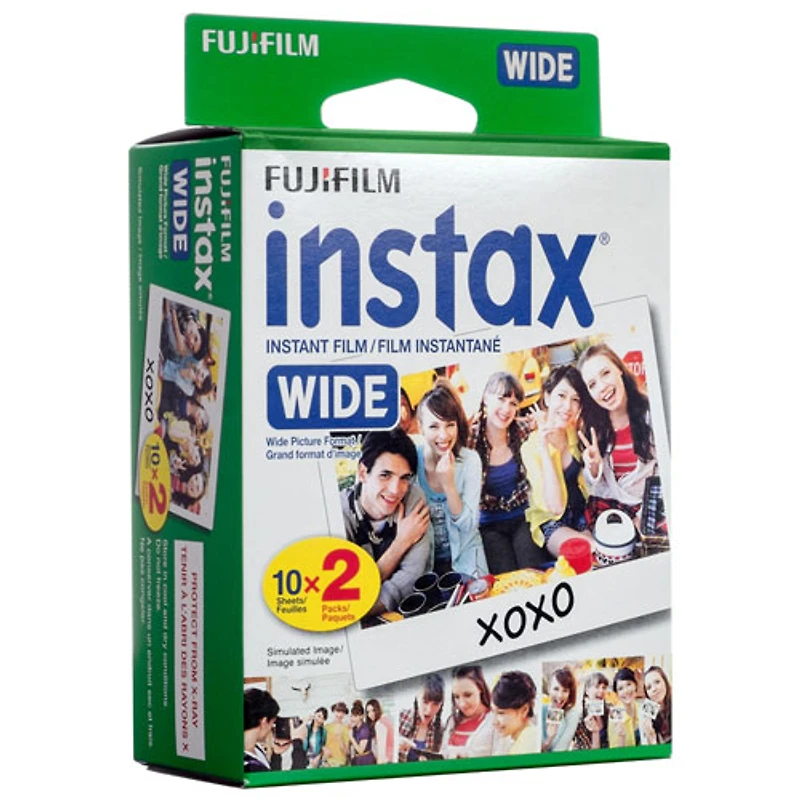 Fujifilm Instax Wide 2-Pack Instant Film - 20 Sheets