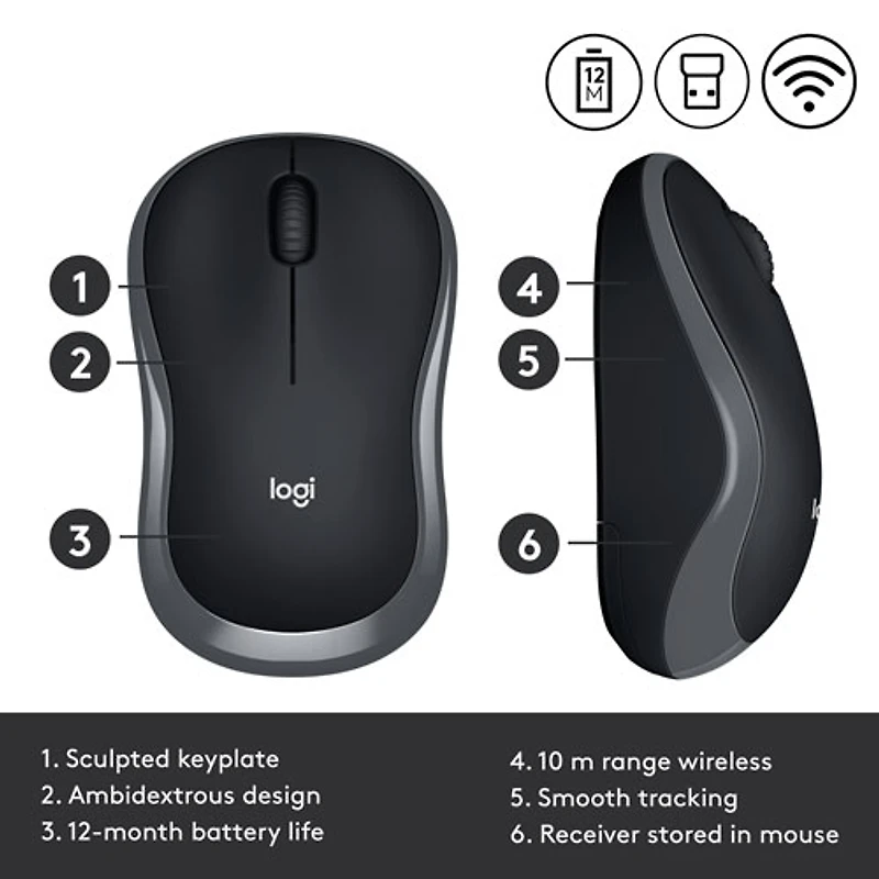 Logitech M185 Wireless Optical Mouse