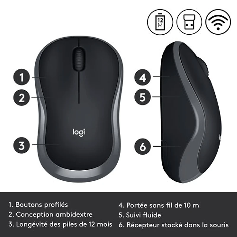 Logitech M185 Wireless Optical Mouse