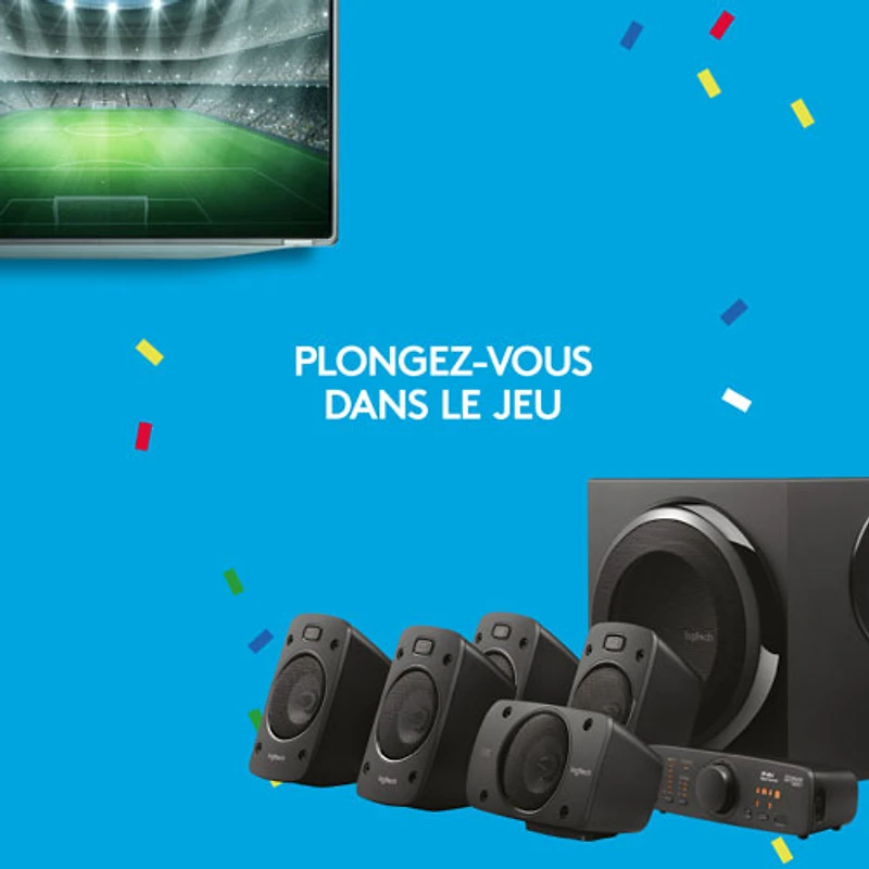 Système de haut-parleurs 5.1 Z906 de Logitech pour ordinateur