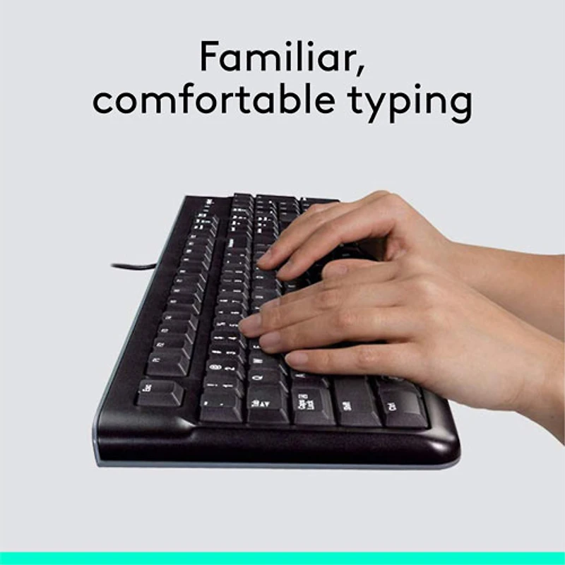 Ensemble avec clavier et souris MK120 de Logitech