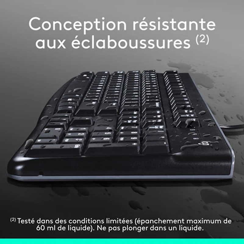 Ensemble avec clavier et souris MK120 de Logitech