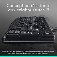 Ensemble avec clavier et souris MK120 de Logitech