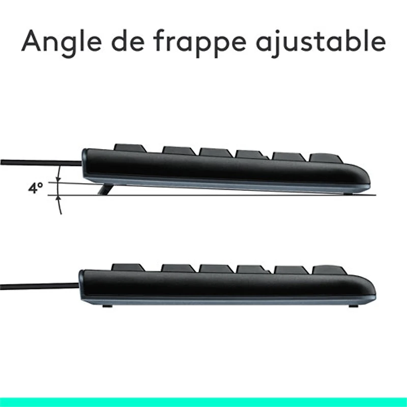 Ensemble avec clavier et souris MK120 de Logitech
