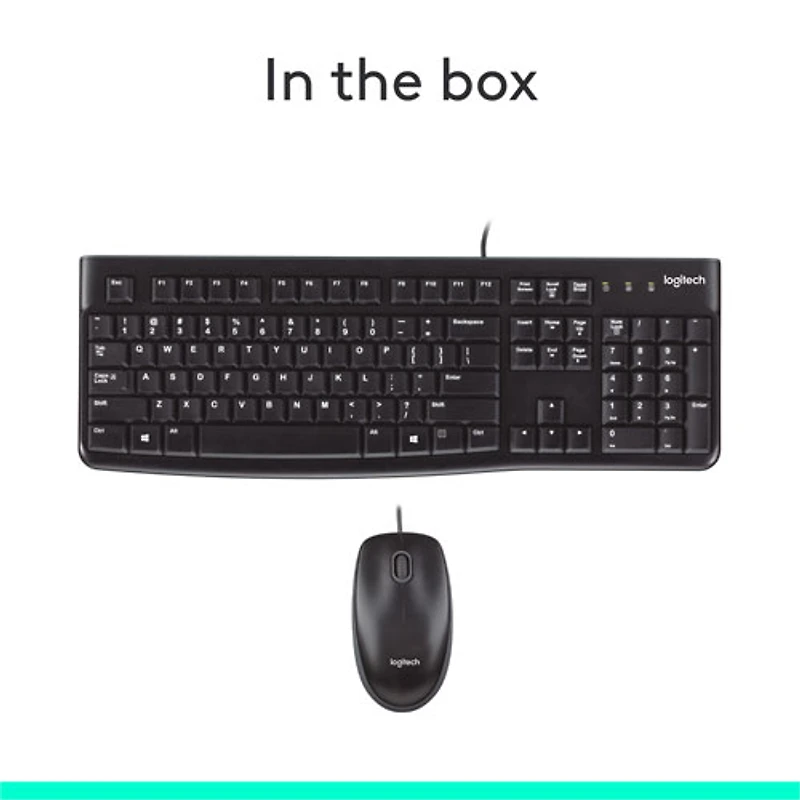 Ensemble avec clavier et souris MK120 de Logitech