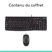 Ensemble avec clavier et souris MK120 de Logitech
