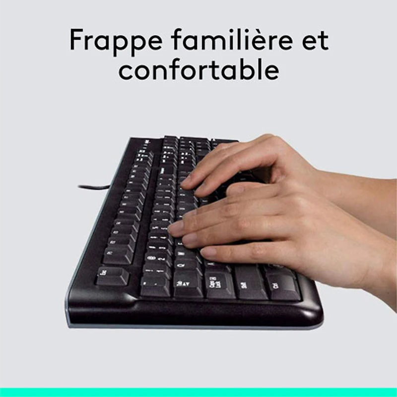Ensemble avec clavier et souris MK120 de Logitech