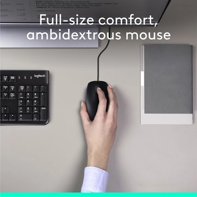 Ensemble avec clavier et souris MK120 de Logitech