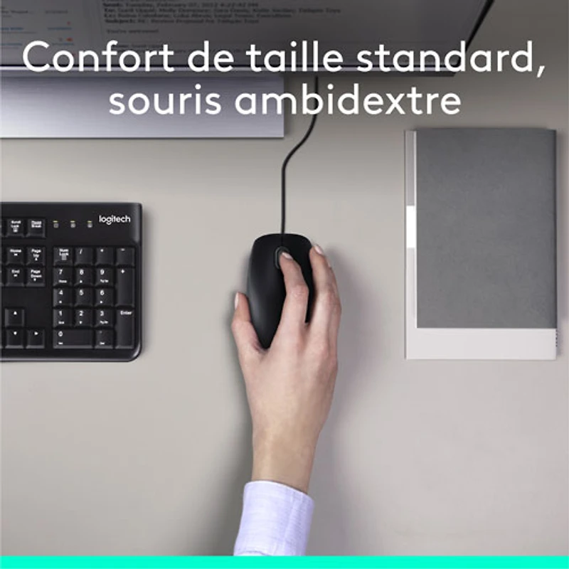 Ensemble avec clavier et souris MK120 de Logitech