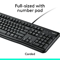 Ensemble avec clavier et souris MK120 de Logitech
