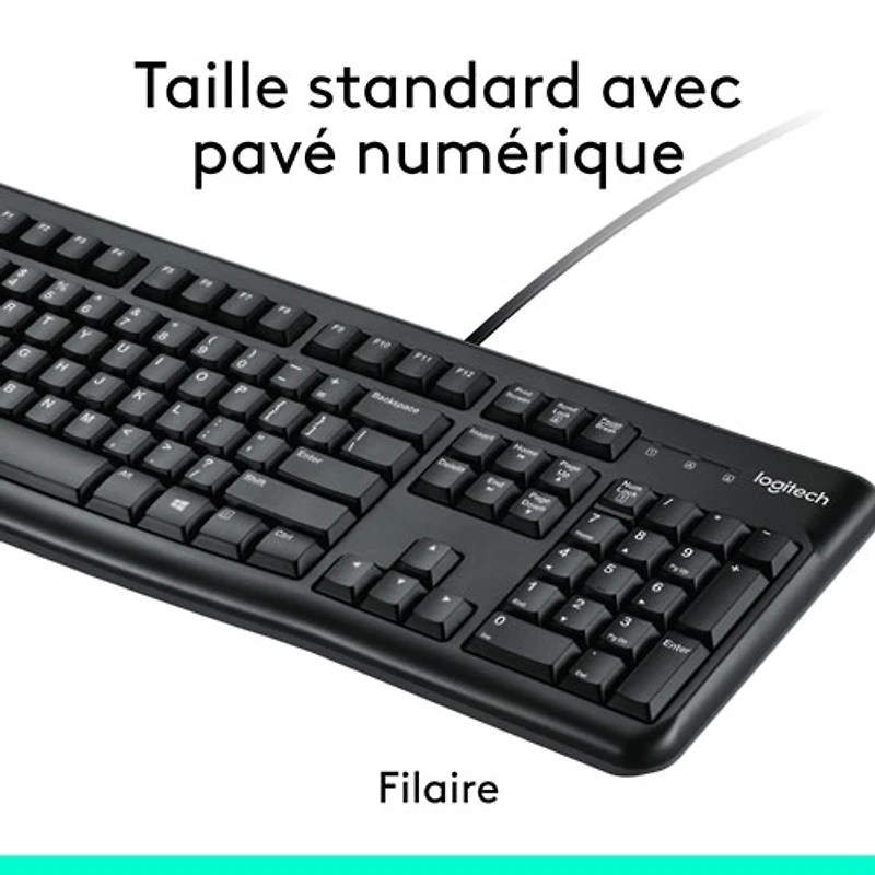 Ensemble avec clavier et souris MK120 de Logitech