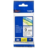Brother 3/8" Black on White Label Tape (TZE221)