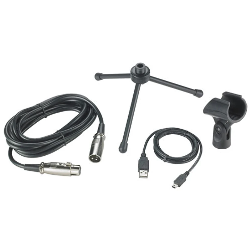 Microphone dynamique cardioïde AT2005USB USB/XLR d'Audio-Technica