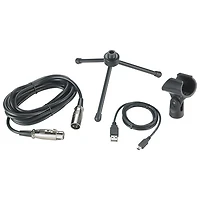 Microphone dynamique cardioïde AT2005USB USB/XLR d'Audio-Technica