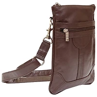 Pochette en cuir Dorothy d'Ashlin - Brun foncé
