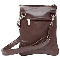 Ashlin Dorothy Leather Pouch - Dark Brown