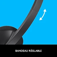 Logitech H340 USB Headset with Noise-Cancelling Mic (981-000507) - Black