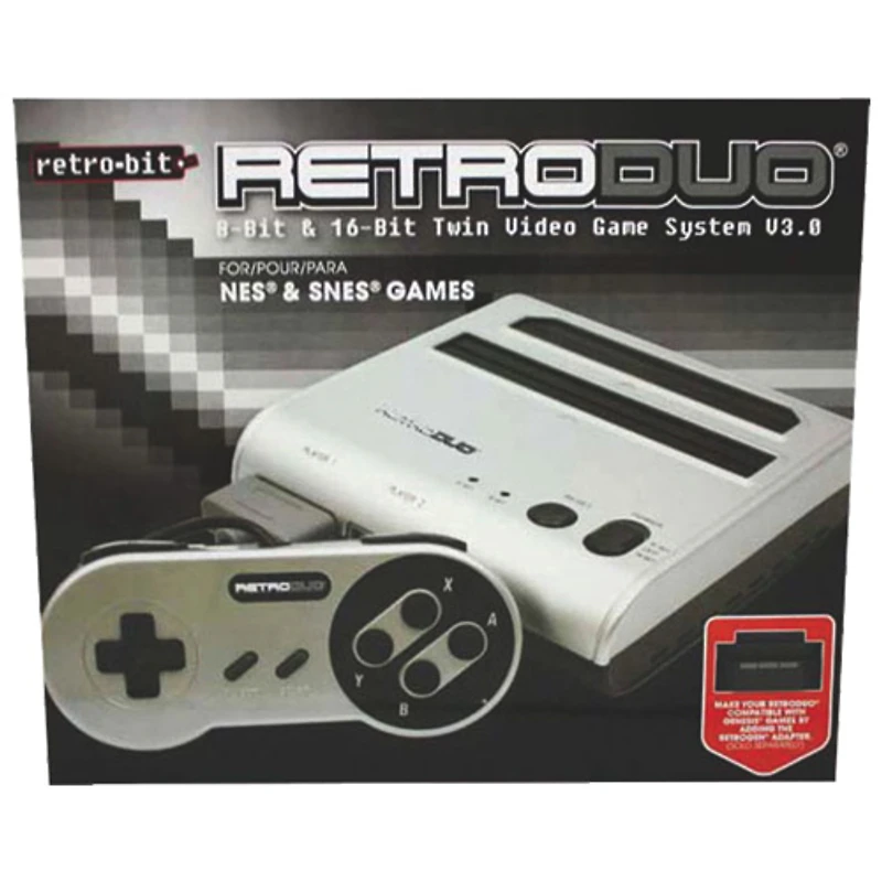 Retro-Bit NES/SNES Game Console - Silver