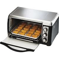 Hamilton Beach Easy-Reach Convection Toaster Oven - 6-Slice - Stainless Steel