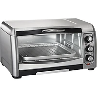 Hamilton Beach Easy-Reach Convection Toaster Oven - 6-Slice - Stainless Steel