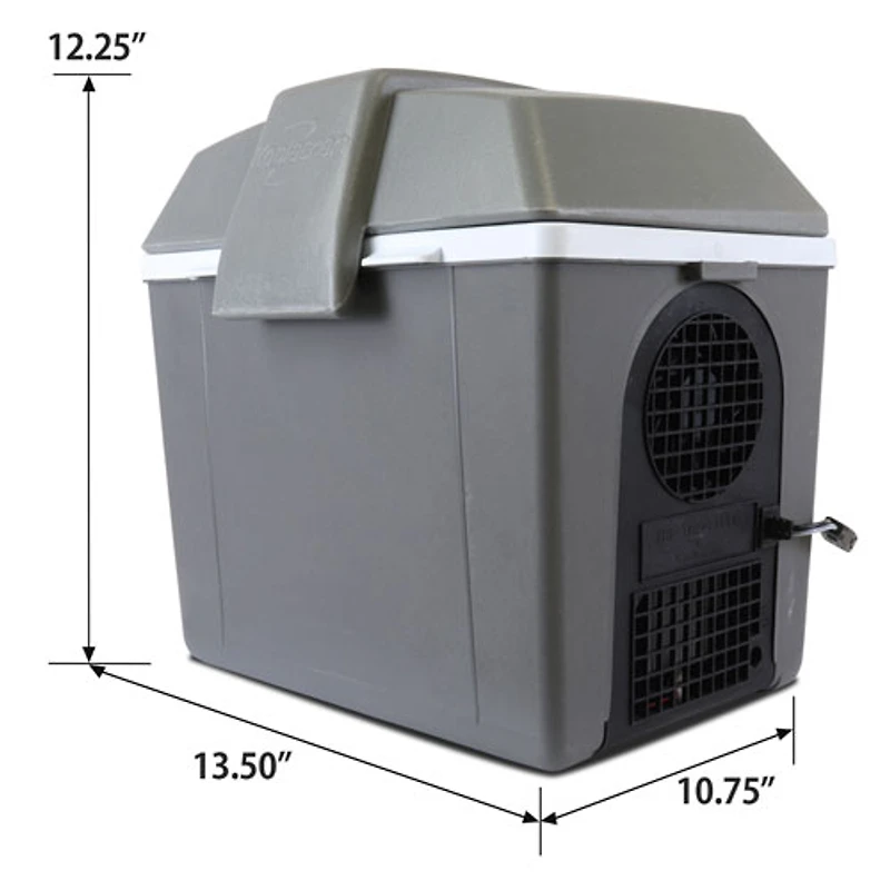 Glacière/Réchaud électrique 12 V 9 L (9,8 pte) à courroie de Koolatron - Gris