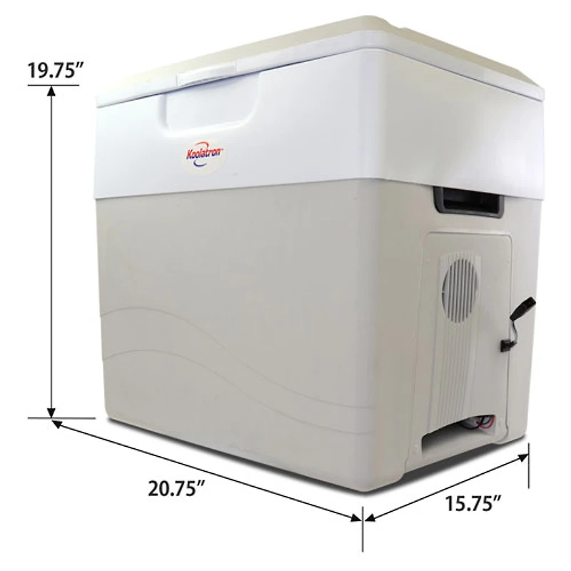 Glacière/Réchaud électrique à deux sens 12 V 49 L (52 pte) de Koolatron - Gris