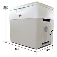 Glacière/Réchaud électrique à deux sens 12 V 49 L (52 pte) de Koolatron - Gris