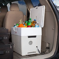Glacière/Réchaud électrique à deux sens 12 V 49 L (52 pte) de Koolatron - Gris
