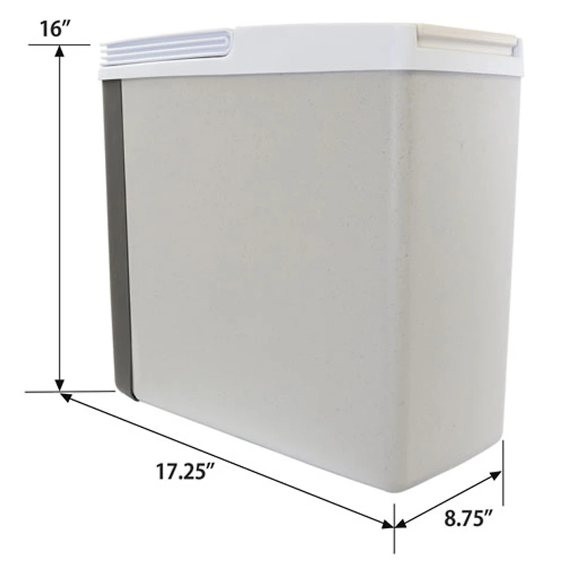Koolatron 12V Electric Cooler/Warmer 17L (18 Qt) Slim Design - Grey
