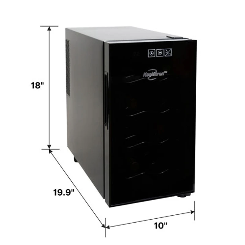 Koolatron 8-Bottle Thermoelectric Freestanding Wine Cooler / Wine Fridge