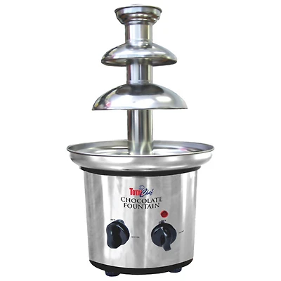 Fontaine de chocolat à 3 étages et machine à fondue Total Chef - 680 g/1,5 lb