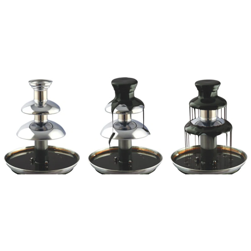 Total Chef 3-Tier Chocolate Fountain/Foundue Machine - 680g/1.5lb