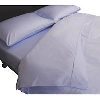 Maholi Maxwell Collection 230 Thread Count Egyptian Cotton Duvet Cover Set - Queen - Sky Blue