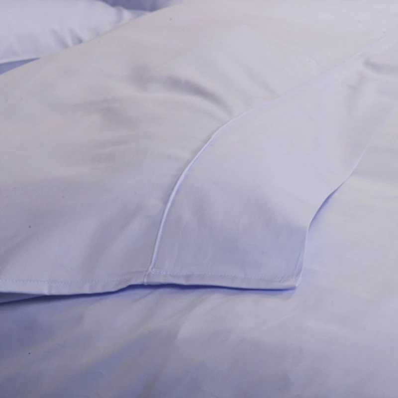 Maholi Maxwell Collection 230 Thread Count Egyptian Cotton Duvet Cover Set - Queen - Sky Blue